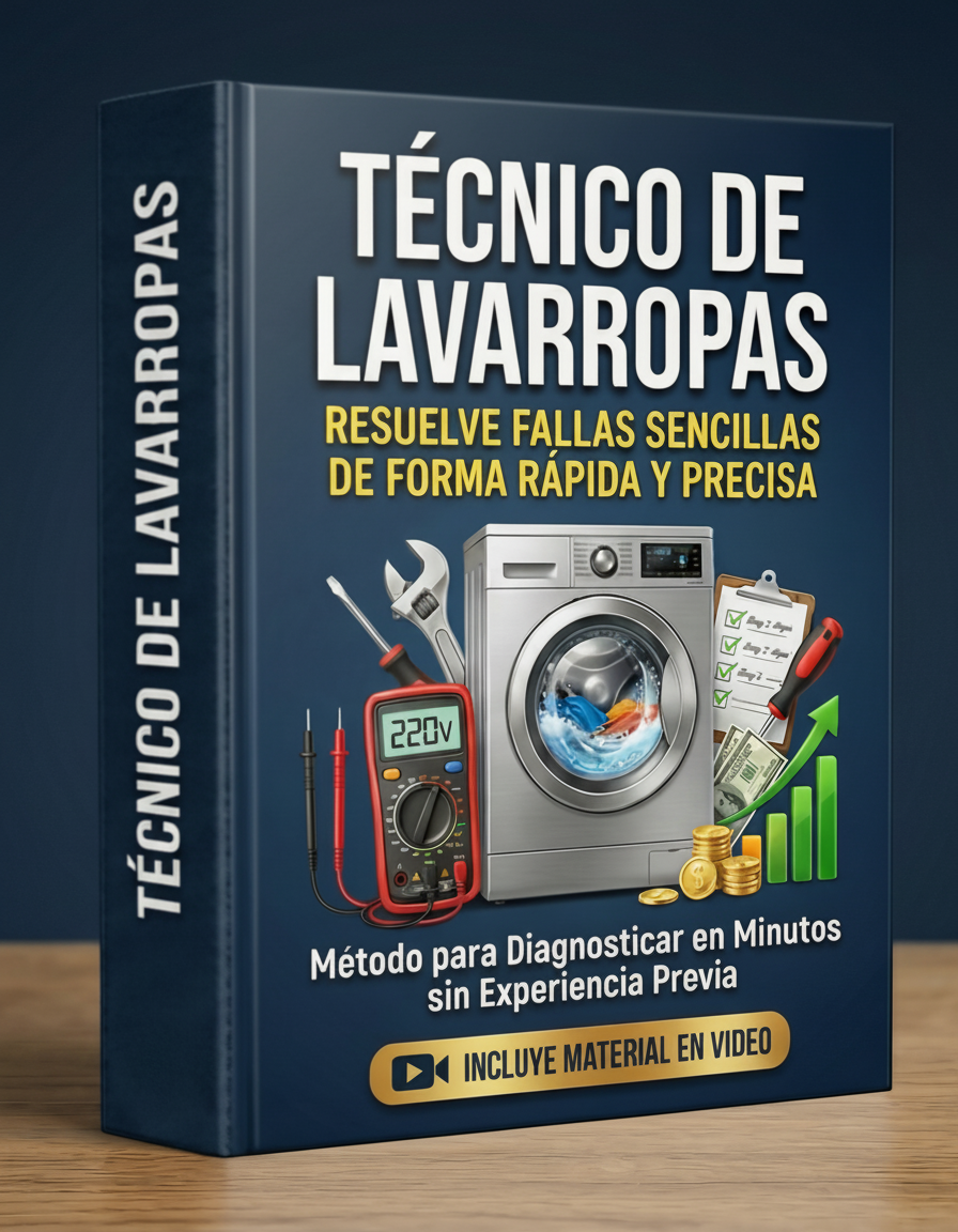 Repará lavarropas en 30 días y generá altos ingresos (+1M por mes)